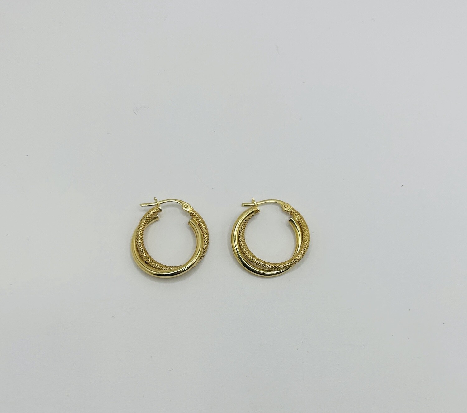10k crossed hoops, Model: 21mm/1.5g