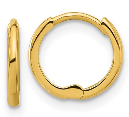 14K HINGED HUGGIES, Model: YE2150/7MM