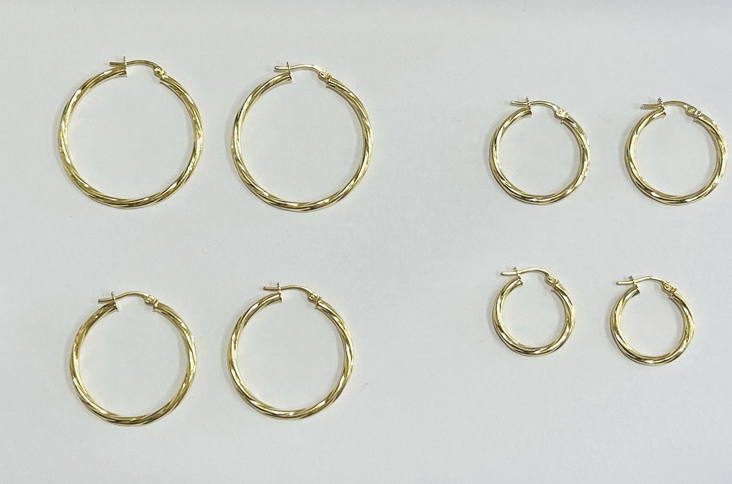 14k Twisted Hoop 2.5mm