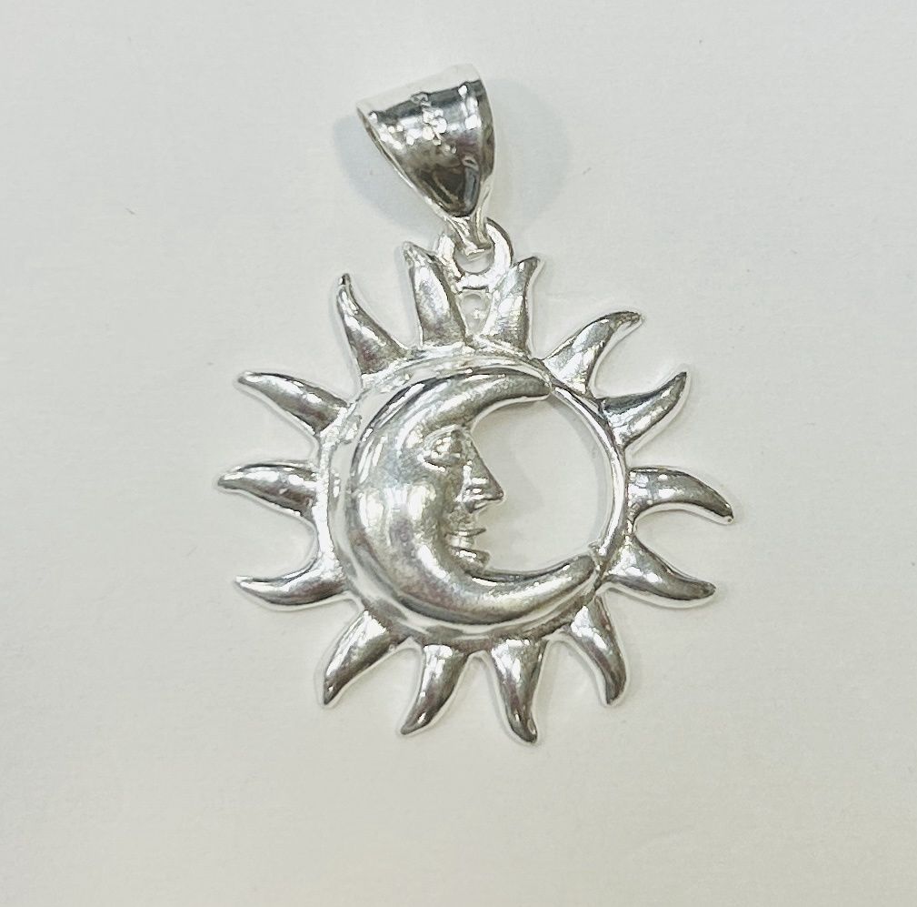 Sterling Silver 925 Sun &amp; Moon