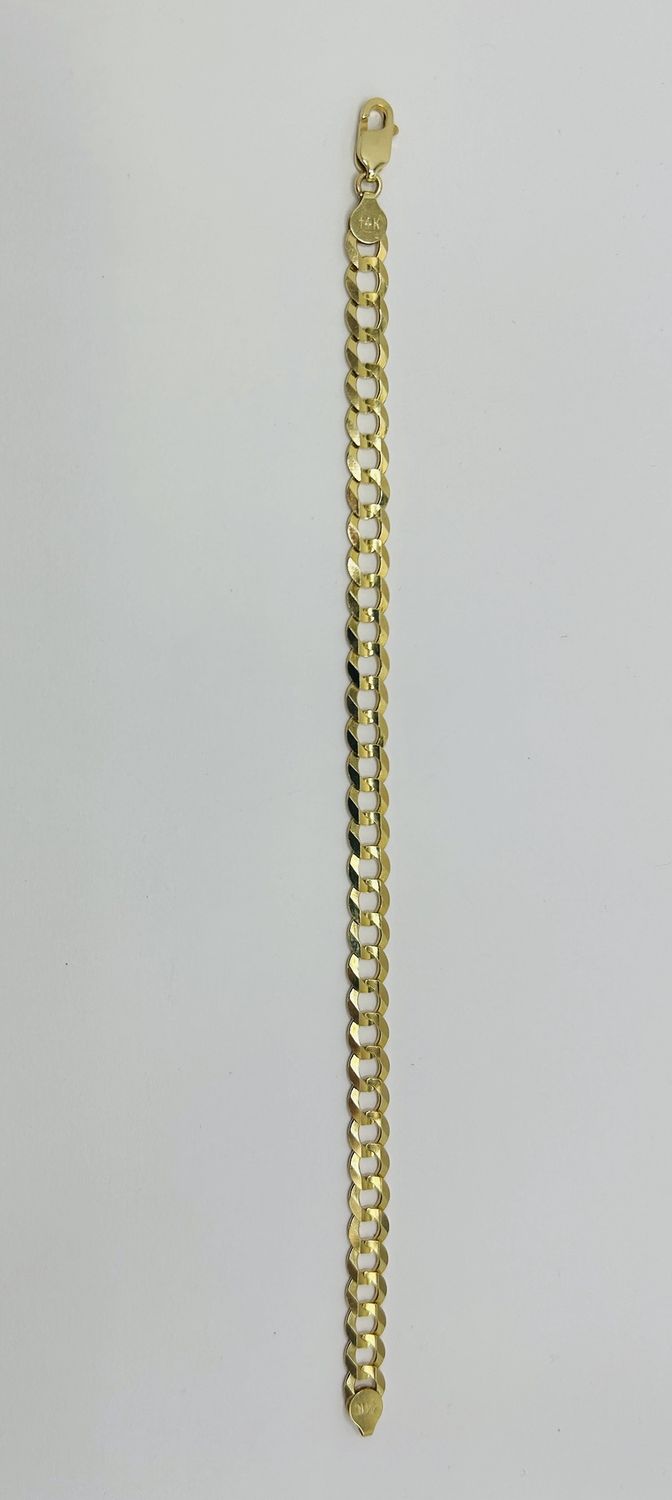 14k bracelet curb link