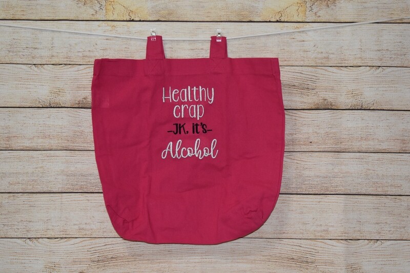 Eco-Friendly Reusable Canvas Shopping Bag for Alcohol