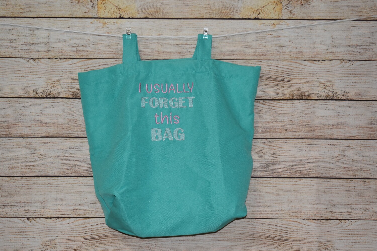 Playful Reusable Polyester Shopping Bag - &quot;I Usually Forget This Bag&quot;