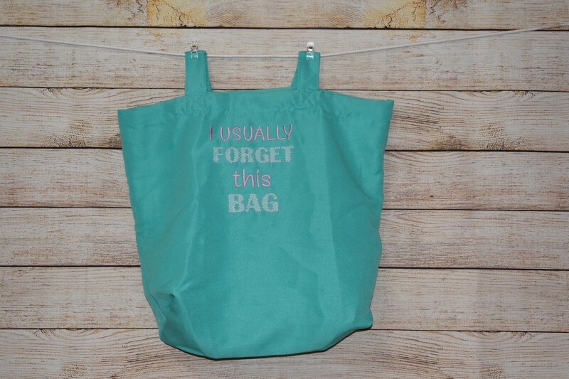 Playful Reusable Polyester Shopping Bag - &quot;I Usually Forget This Bag&quot;