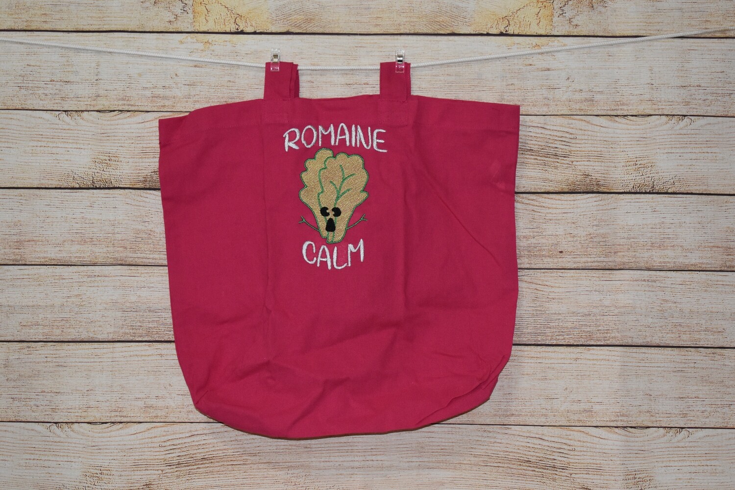 Eco-Friendly Reusable Canvas Shopping Bag to Romaine Calm