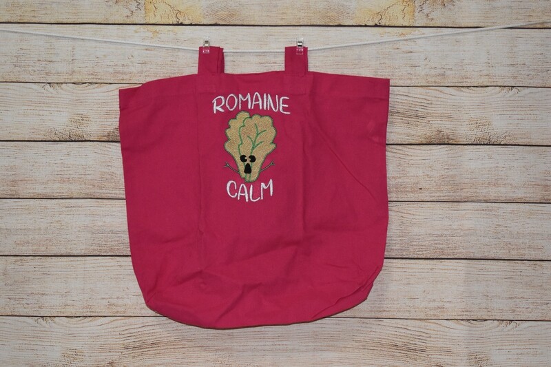 Eco-Friendly Reusable Canvas Shopping Bag to Romaine Calm