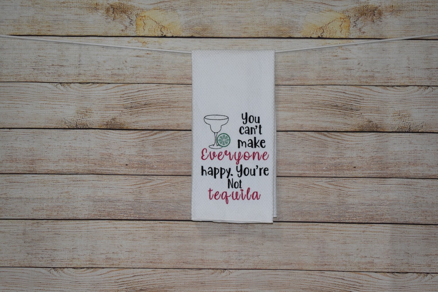 Sassy Embroidered Hand Towels for Bathroom &amp; Kitchen - &quot;You can&#39;t make everyone happy&quot;