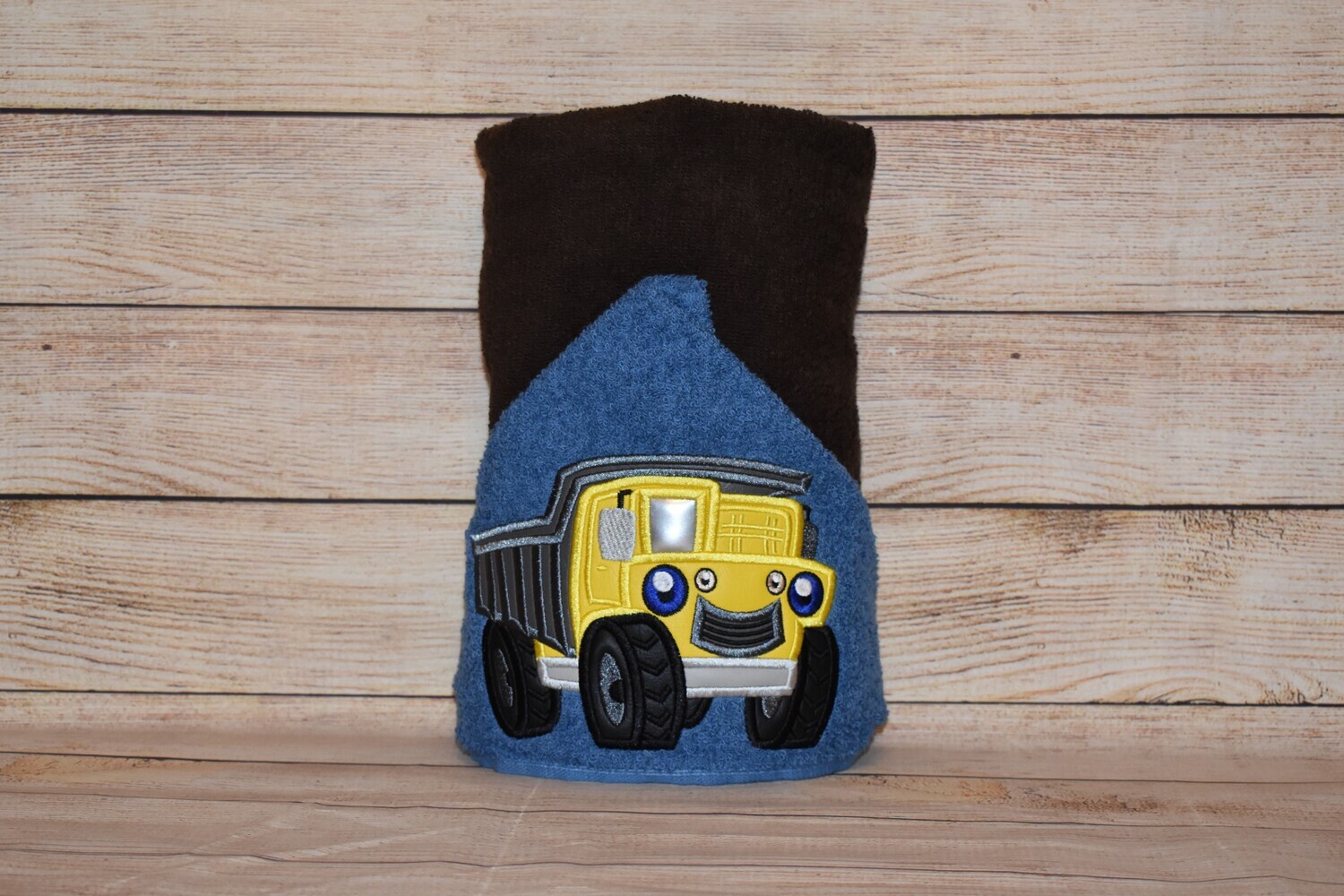 Dump Truck Hooded Towel
