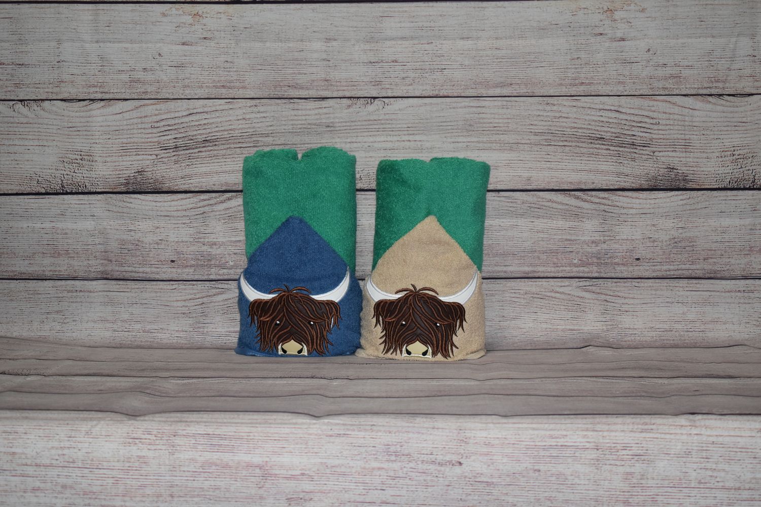 Highland Cow Hooded Towel
