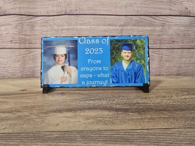 Custom Slate Photo Tile - Personalized Image Gift, Unique Home Décor