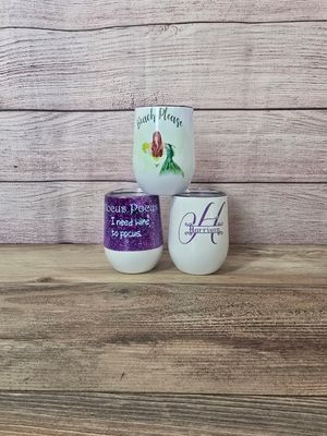 12 oz. Stainless Steel Stemless Wine Glasses