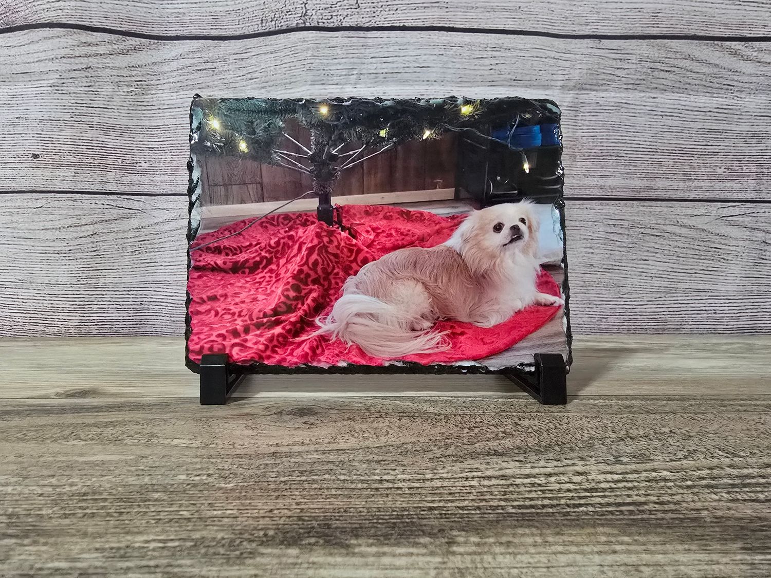 Custom Slate Photo Panel, Personalized Picture Gift, Sublimated Photo Keepsake: Memorial, Wedding, or Family Photo Gift