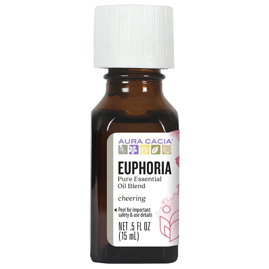 AURA CACIA EUPHORIA ESSENTIAL OIL BLEND 0.5 FL. OZ.