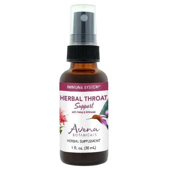 Herbal Throat Support with Honey, Avena