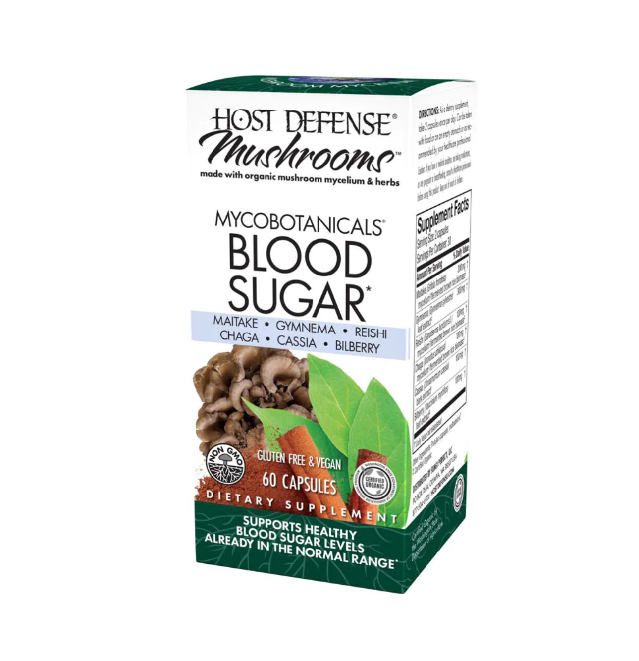 MycoBotanicals Blood Sugar Caps. 60, HD