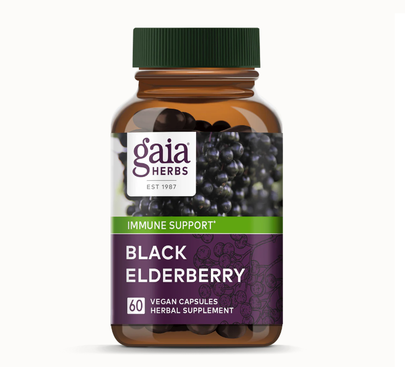 Black Elderberry Caps., GAIA 60 ct.