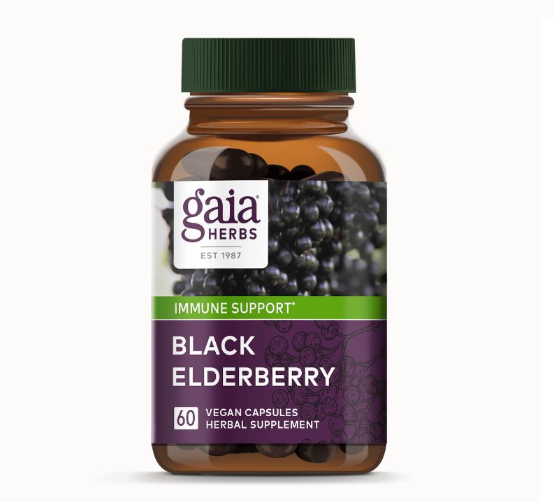 Black Elderberry Caps., GAIA 60 ct.