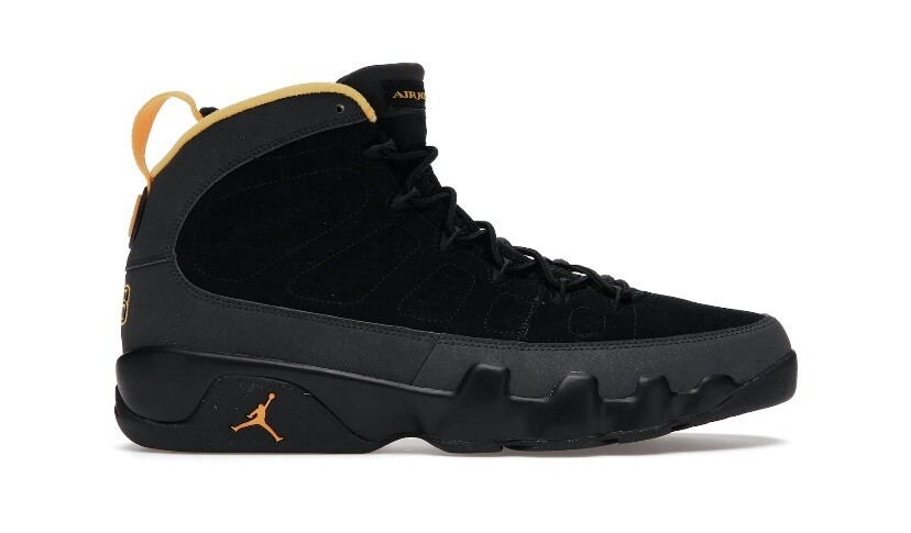 Air Jordan 9 &quot;Dark Charcoal University Gold&quot;