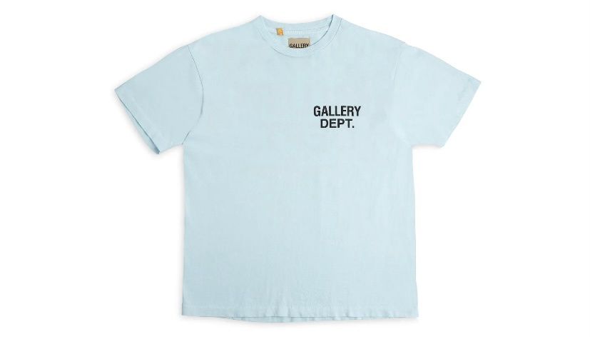 Gallery Dept. Souvenir T Shirt&quot; Baby Blue&quot;