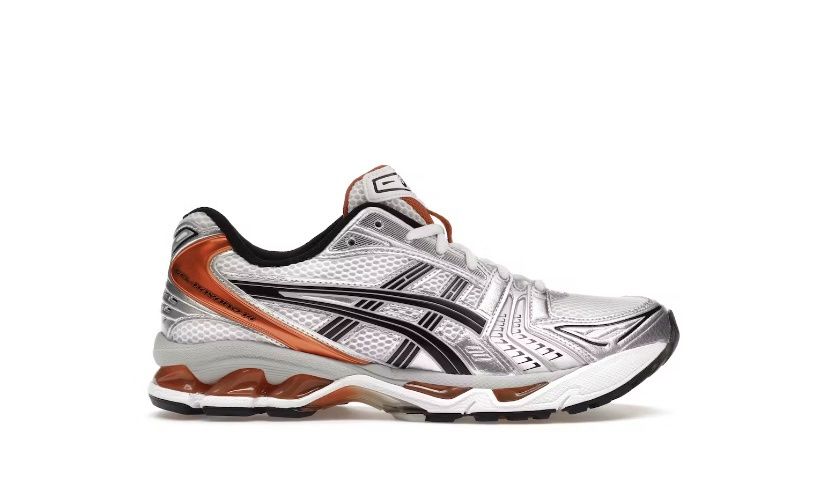 Asics  Gel-Kayano 14 White Piquant Orange