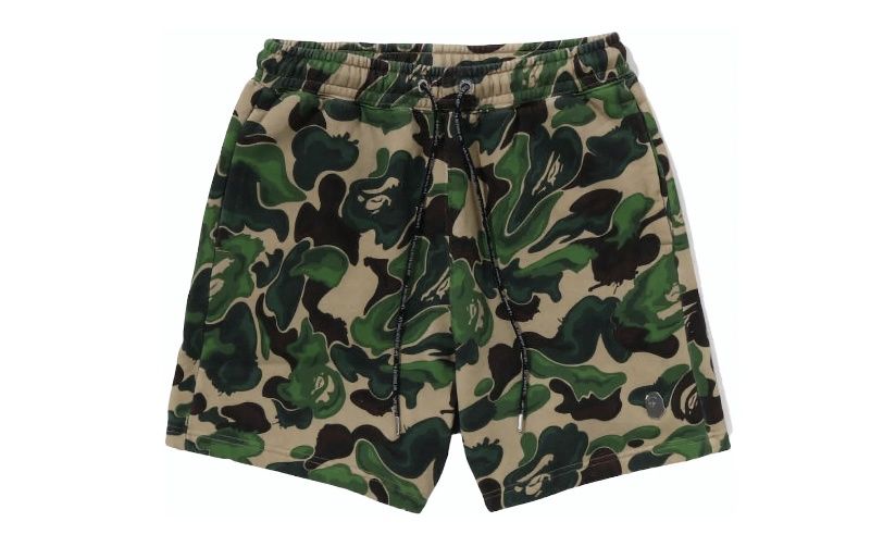 Bape A Bathing Ape Art Camo Sweat Shorts &quot;Green&quot;