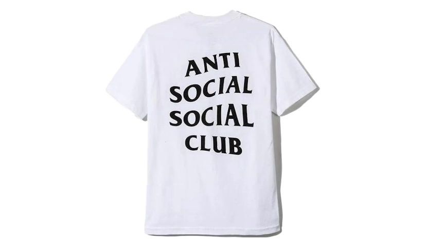 Anti Social Club Logo Tee White