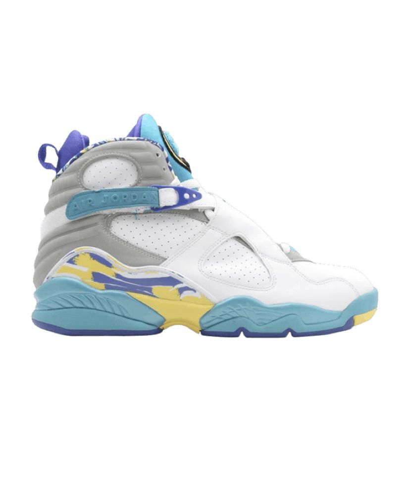 Air Jordan 8 White Aqua