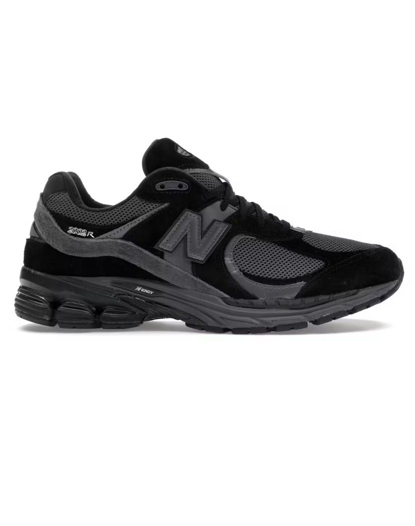 New Balance 2002R Black Dark Grey