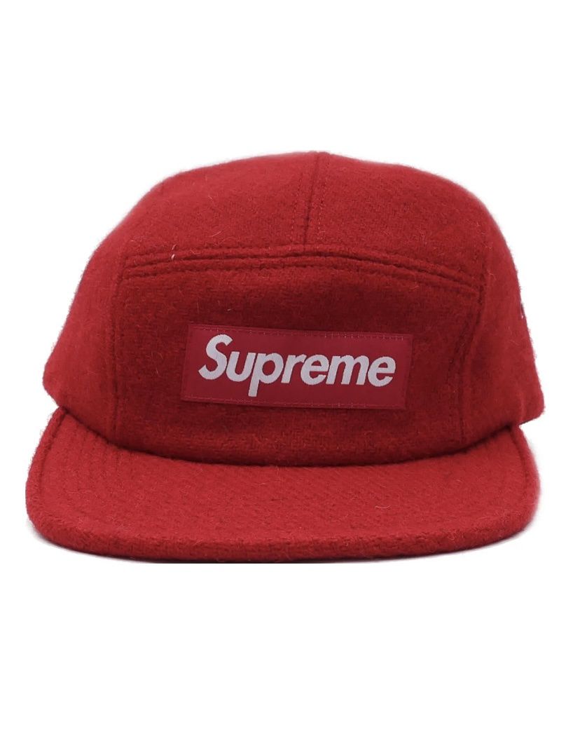 Supreme Featherweight Wool Camp Cap Red