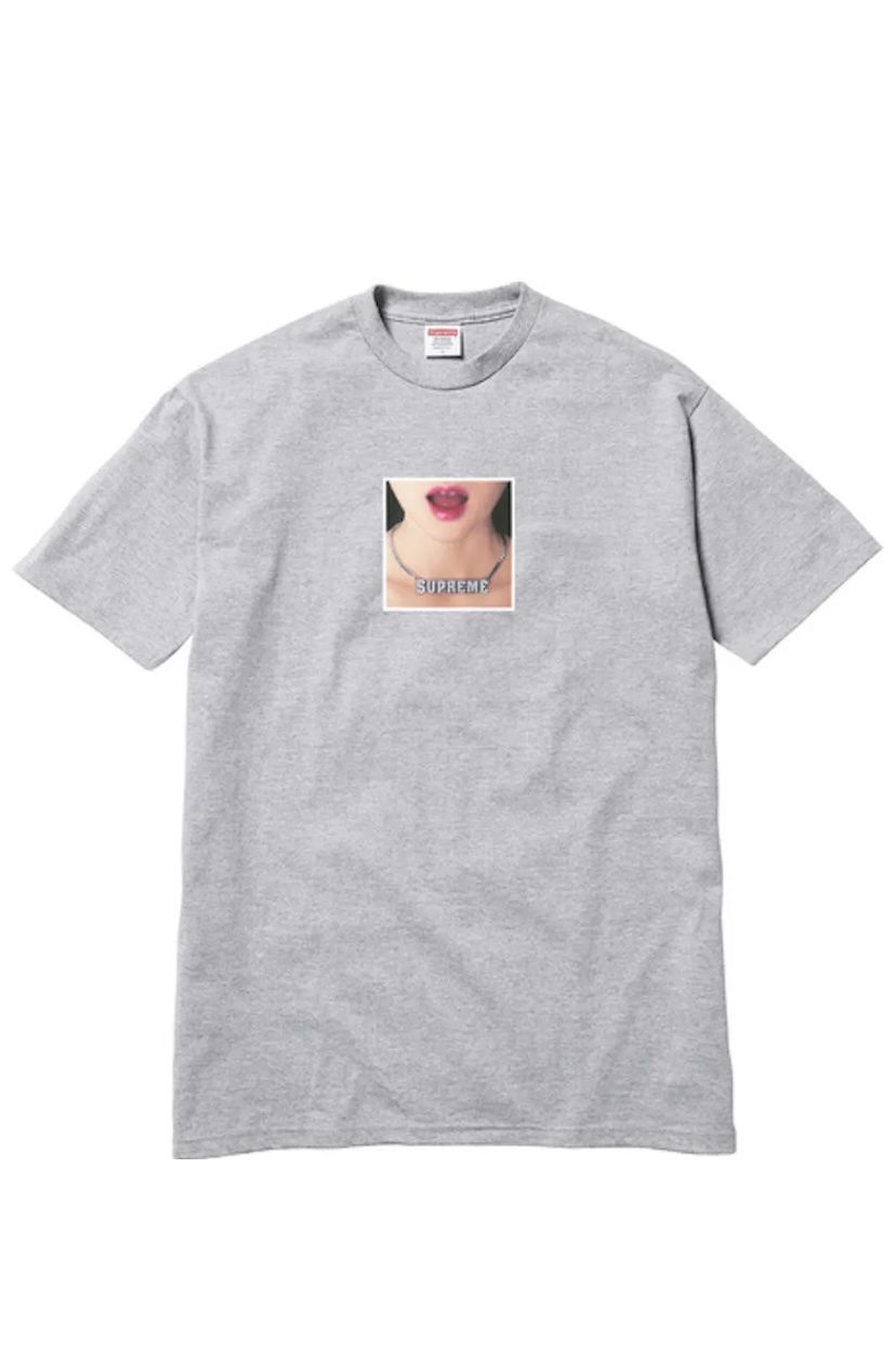 Supreme Necklace Tee Heather Grey