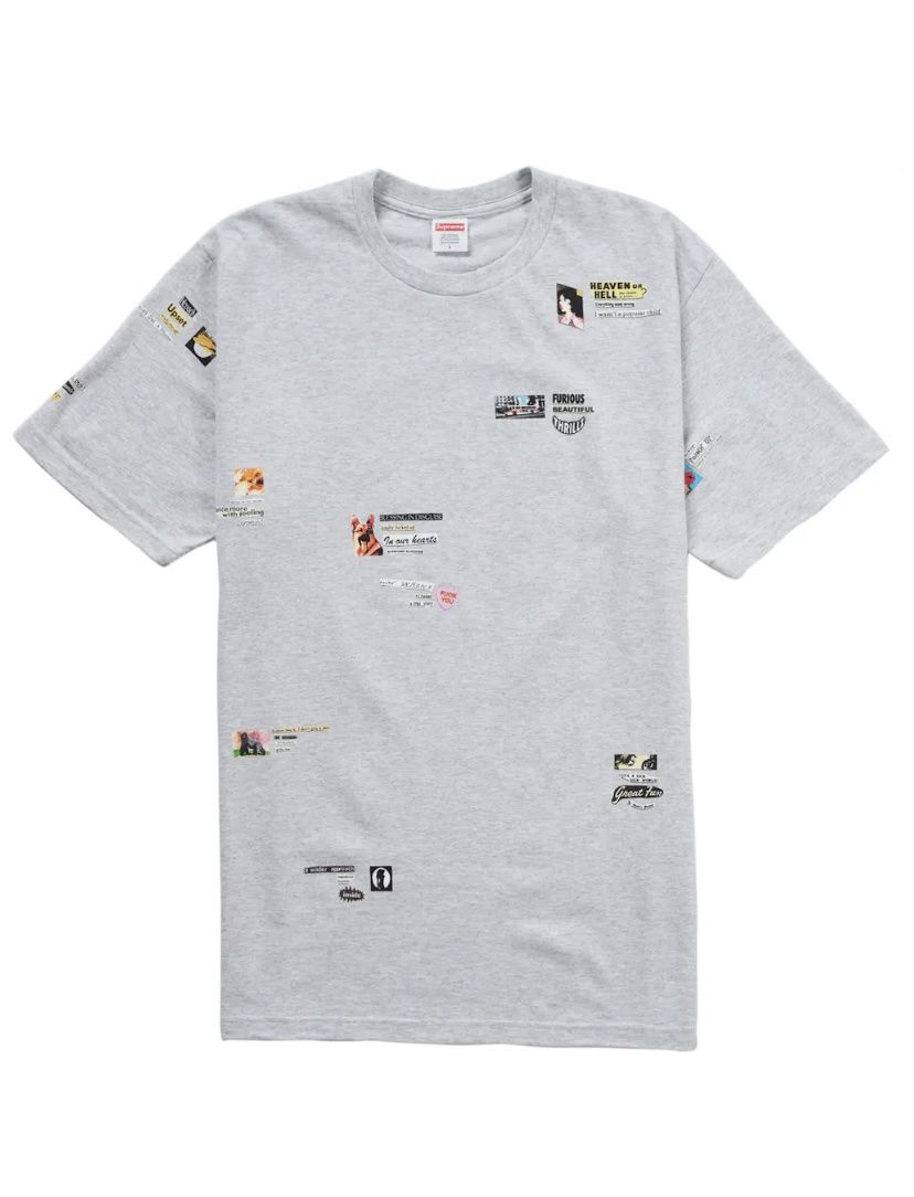 Supreme Upset Tee Ash Grey