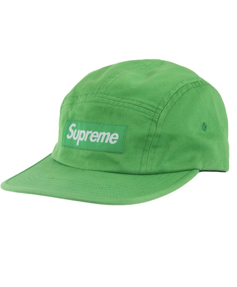 Supreme Washed Chino Twill Camp Cap Green