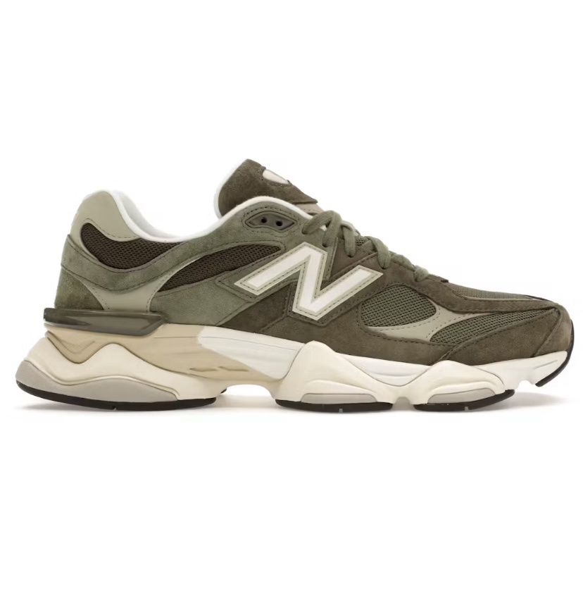 New Balance 9060 Dark Camo Olive Sandstone