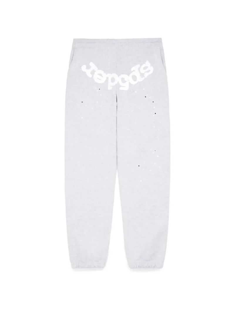 Sp5der Logo  Sweatpants Heather Grey