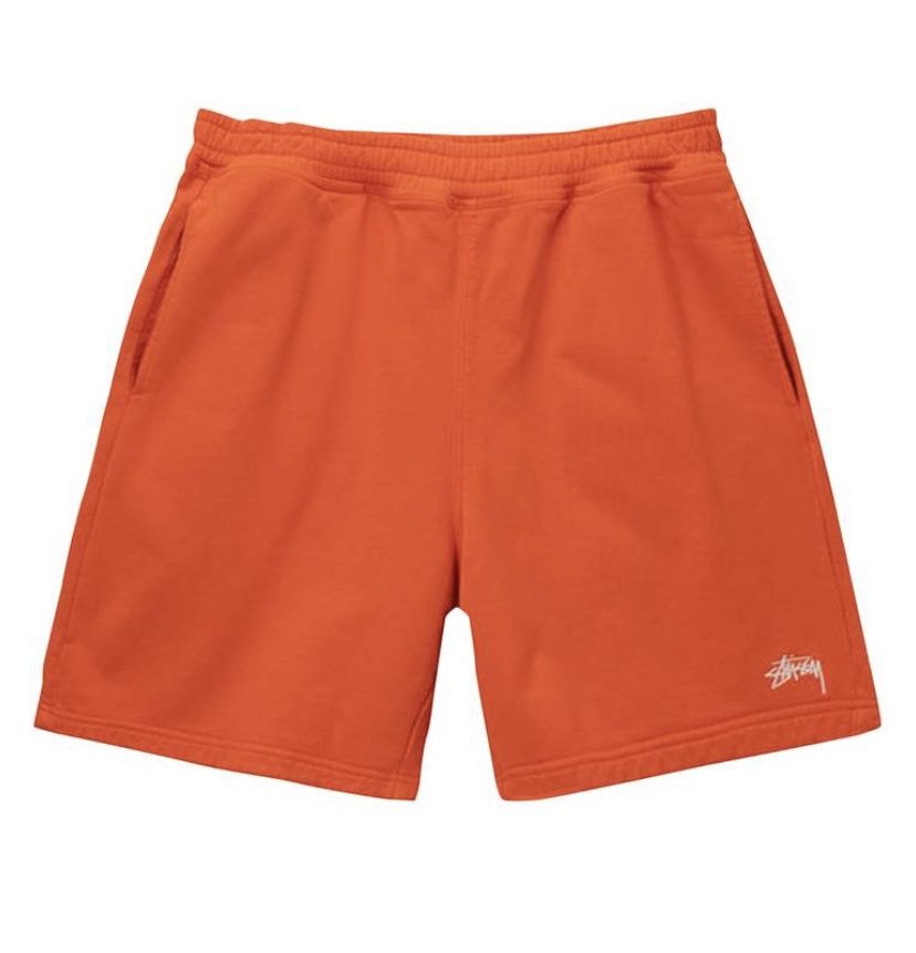Stussy Stock Logo Shorts Orange