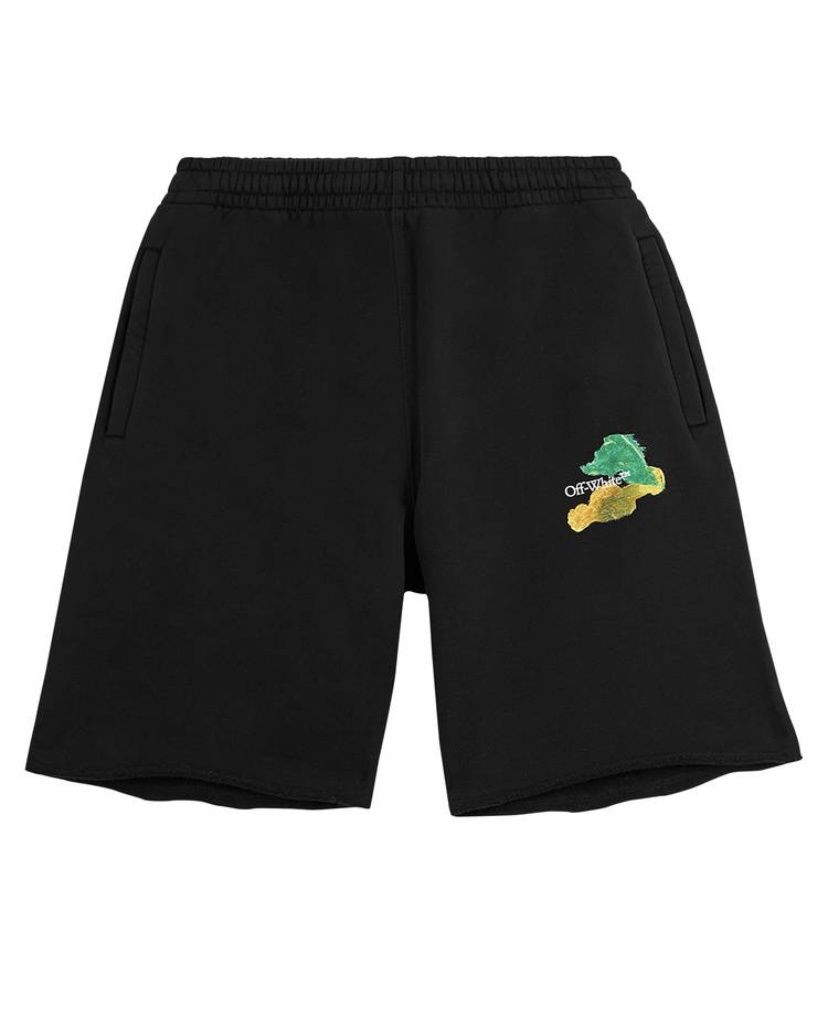 Off-White Virgil Marker Brush Arrow Shorts Black