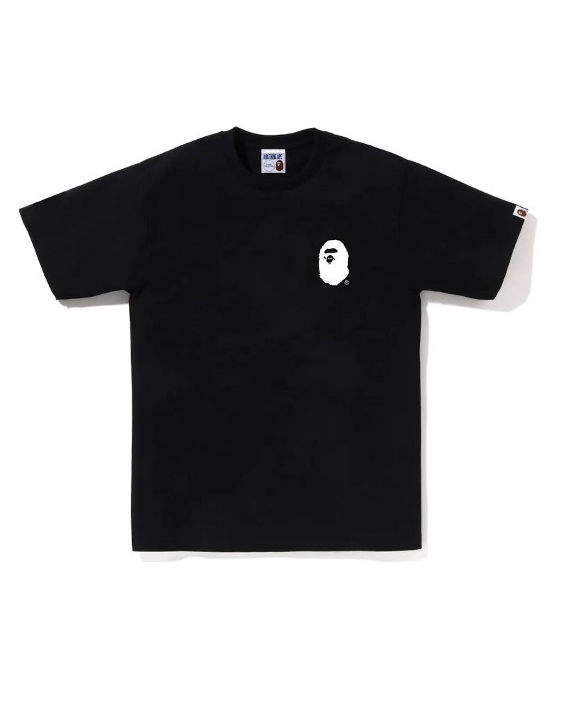 A Bathing Ape Lettered Generals Tee Black