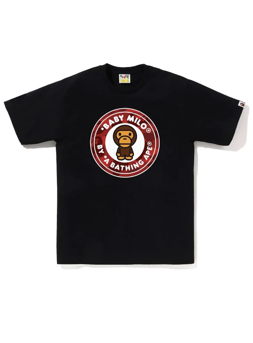 Bape Color Camo A Busy Works Tee Black Red