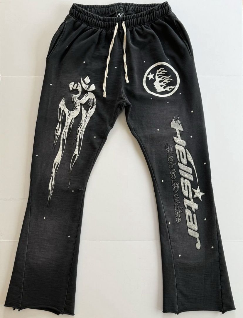 Hellstar Racer Pants Black Flare Sweatpants