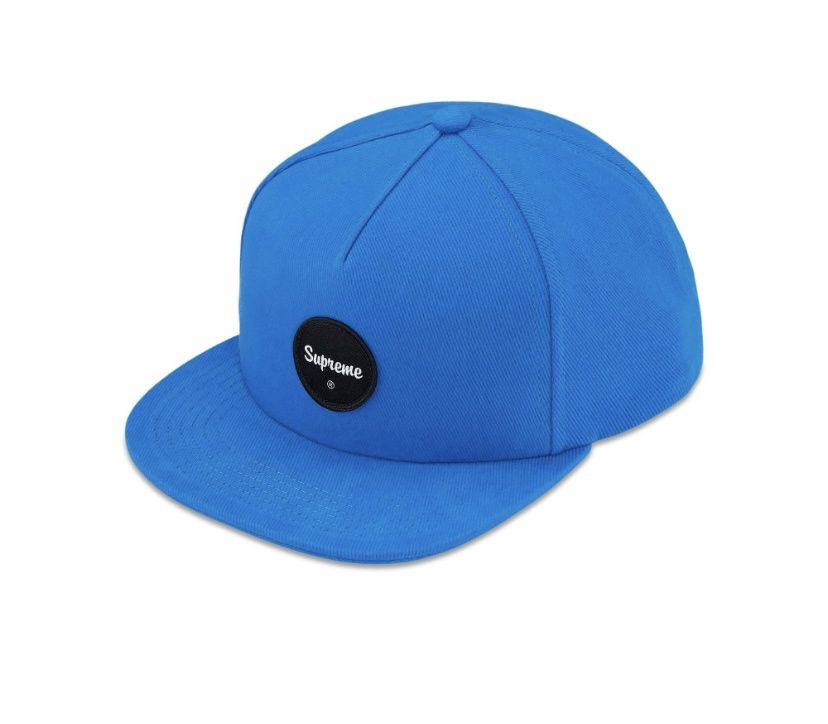 Supreme Twill Patch 5-Panel Bright Blue