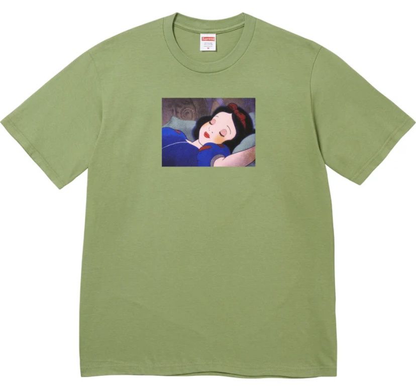 Supreme Snow White Tee Moss