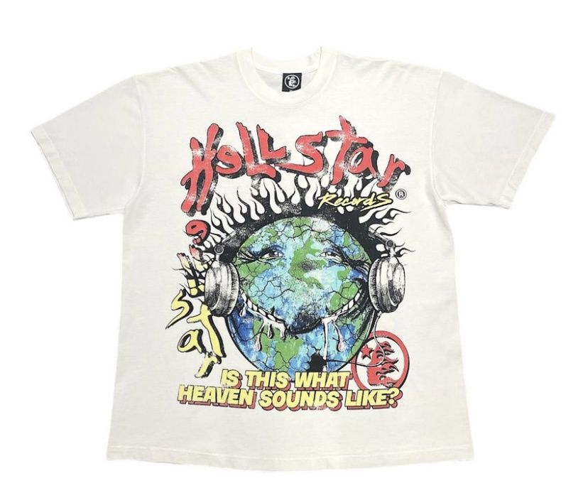 Hellstar Studios Heaven  On Earth Tee Shirt Cream
