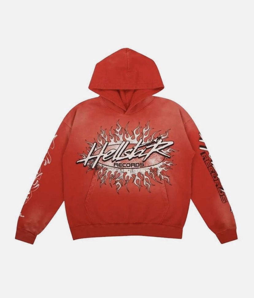 Hellstar Flame  Hoodie Red
