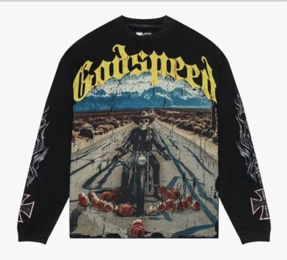 Godspeed Long Lonely Road Long Sleeve Black