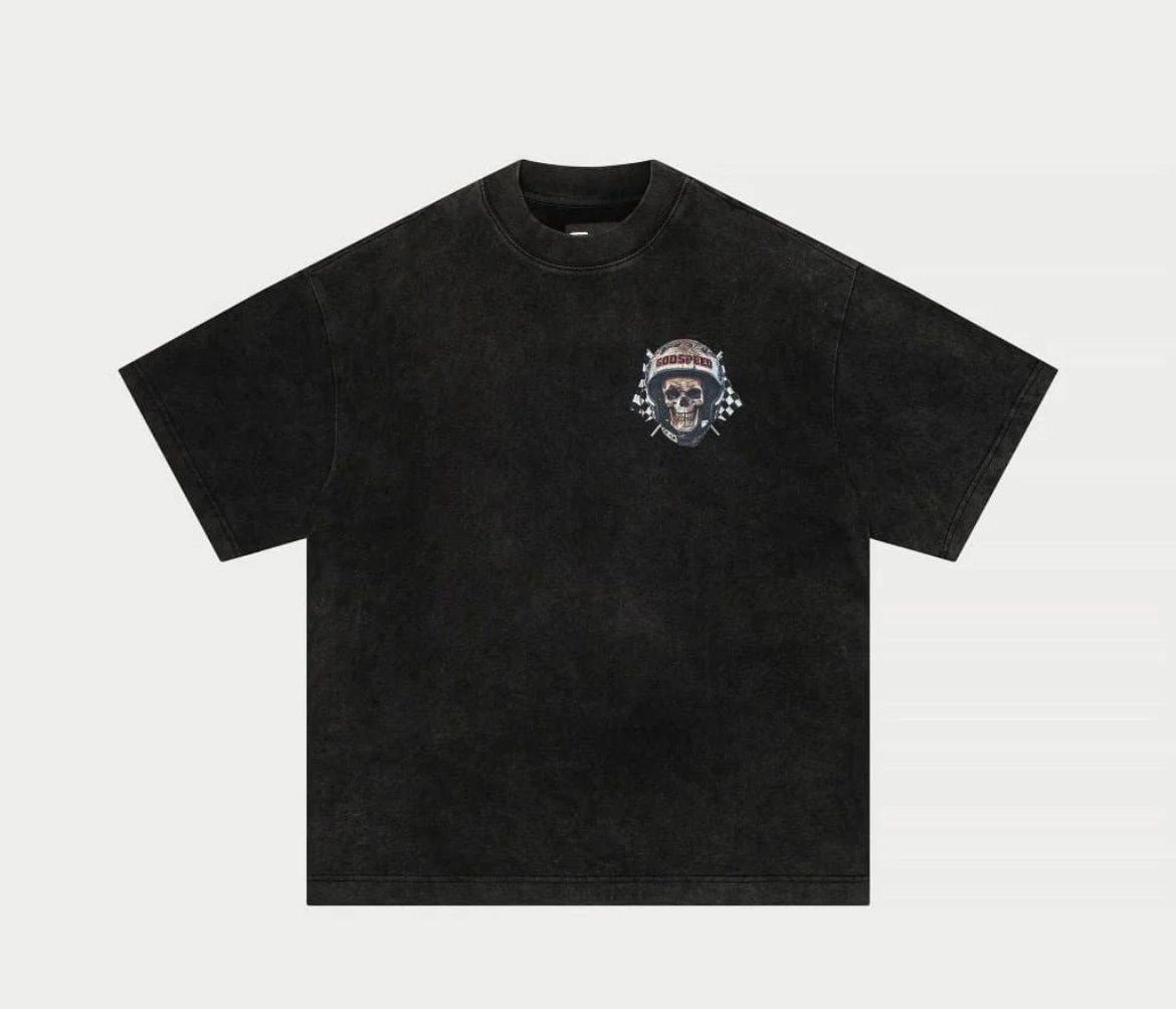 Godspeed Crash Out Black Wash Tee
