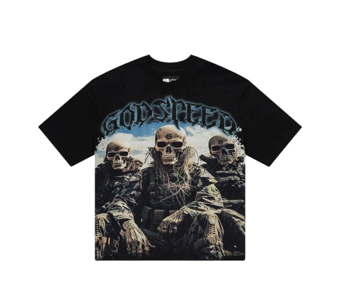 Godspeed Squadron Black Tee