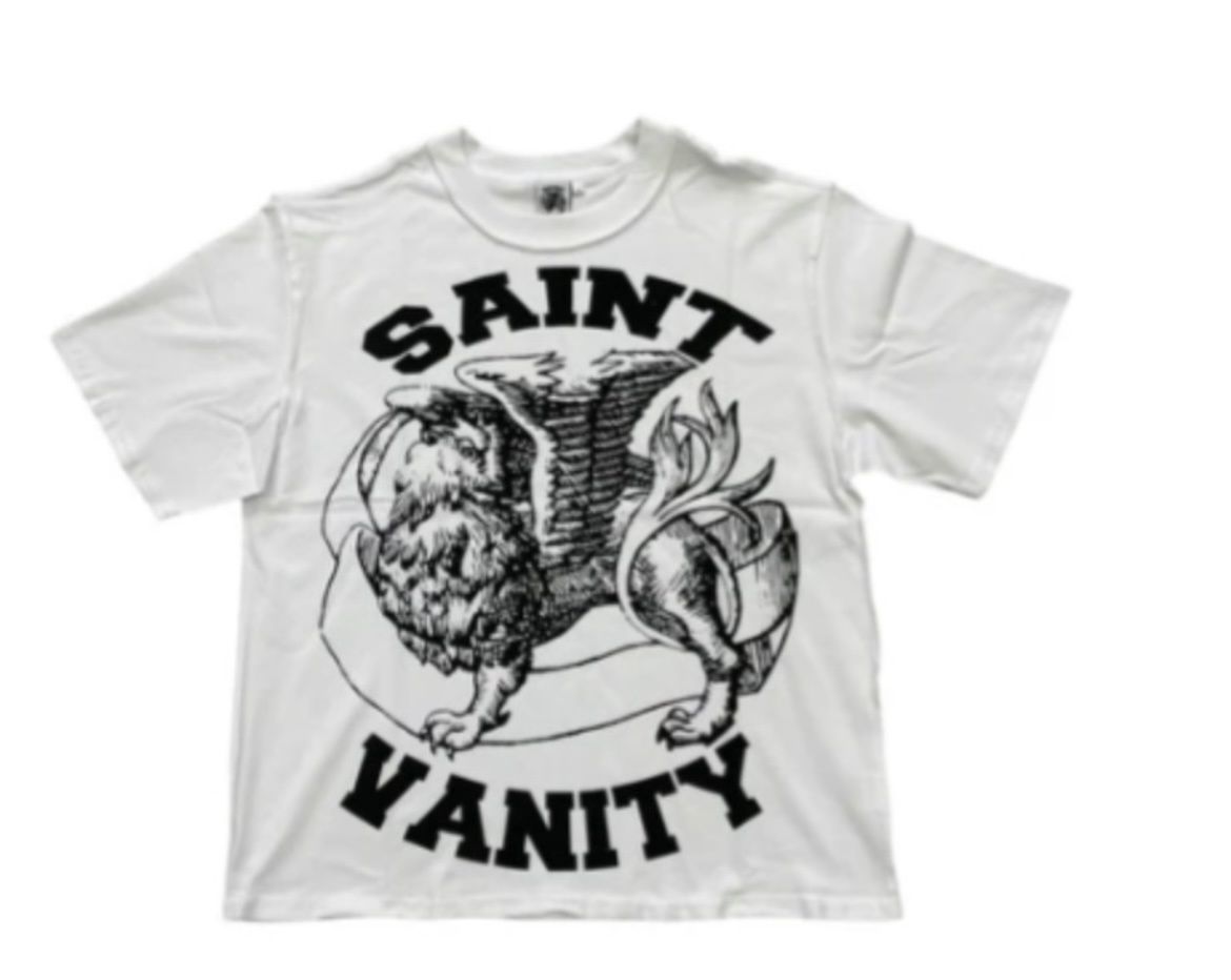 Saint Vanity Griffins Black Tee White