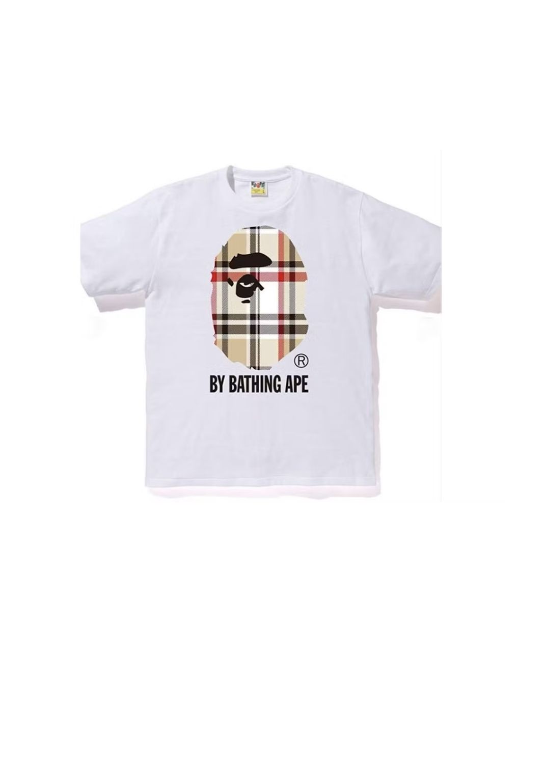 Bape Check By Bathing Ape Tee White