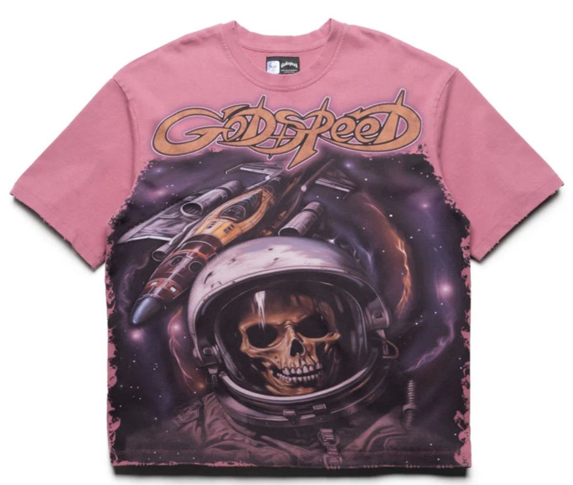 Godspeed Space Traveler T-Shirt Pink