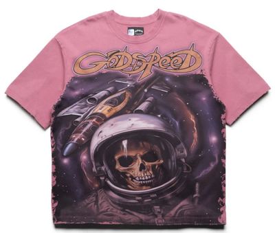 Godspeed Space Traveler T-Shirt Pink